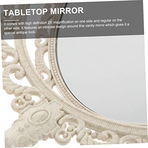 Espejo de Maquillaje Doble Cara con Aumento 360° Beige miniatura 2