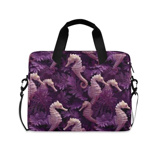 Maletín para portátil con estampado de caballitos de mar miniatura 1
