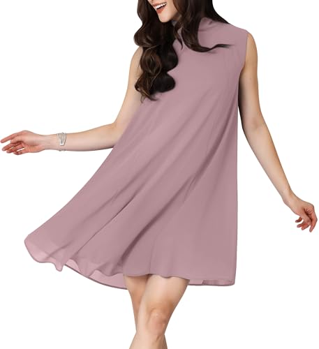 Image of KOH KOH Womens Short Sleeveless Halter-Neck Flowy Summer Cute Mini Dress