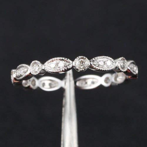 Shop Auriya Men S 14k Gold Milgrain Diamond Wedding Band 1 2ctw Overstock 10708466