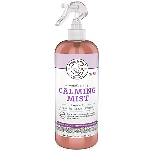Paws & Pals Pet Natural Calming Spray Cologne or Chews Treat for Dogs and Cats – Anxiety Composure Supplement Support Formula - Stress Reliever with Chamomile, Aloe Vera and Lavender