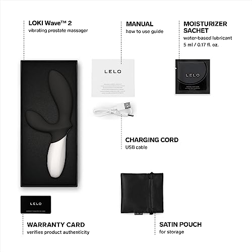 Image of LELO Loki Wave 2 - Vibrating Prostate Massager, Waterproof Anal Toy, Black