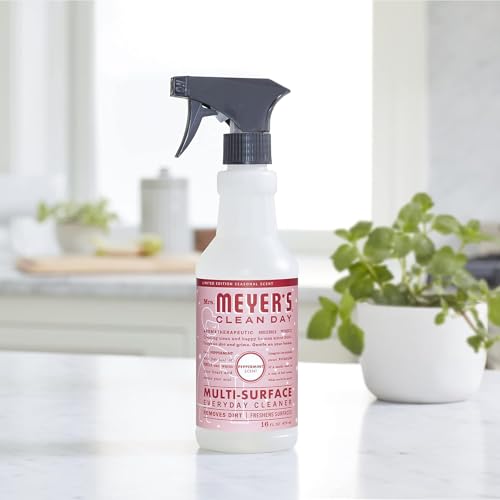 Image of Mrs. MEYER'S Multi-Surface Cleaner, Peppermint, 16 OZ (Pack of 4)