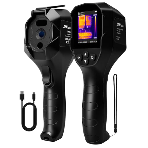 Thermal Camera for Home Inspection, 240×240 TISR Infrared Camera with 14-Hour Battery Life, 25Hz Handheld Thermal Imager with 50°FOV for Water Leak Detection, HVAC, Electrical Inspection
