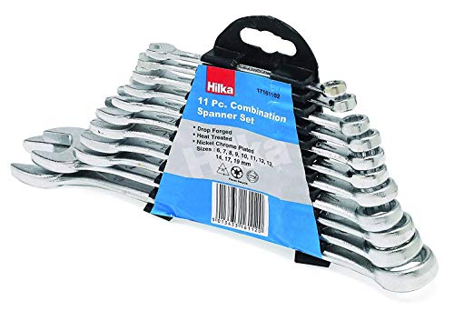 2 x Combination Spanner Set MM in Display Box, 11 Piece