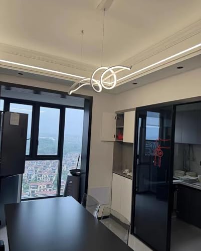 Luminosité réglable lampe suspension pour éclairage salon sans reflet - 7