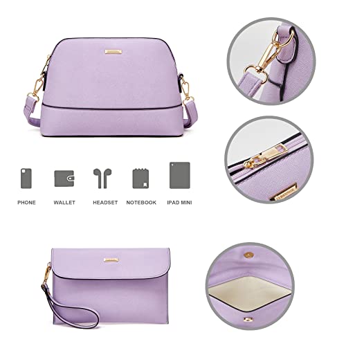 Image of Women Fashion Handbags Wallet Tote Bag Shoulder Bag Top Handle Satchel Purse Set 4pcs