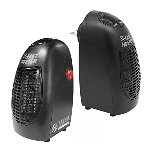 Baceyong Calentador de espacio eléctrico portátil, calentador de habitación con protección contra derrames y sobrecalentamiento, calentador rápido para el suelo de oficina de interior, color negro Cover