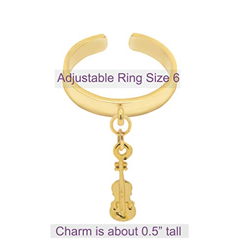 Image of Spinningdaisy Dangling Mighty Tiny Charm Adjustable Ring