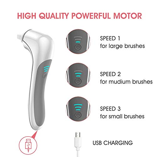 Hangsun Makeup Brush Cleaner and Dryer Machine Electric Make Up Brushes Washing Tools BC200 with 3 Adjustable Speeds - USB Rechargeable… - Thumbnail 4
