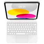 Apple Magic Keyboard Folio: tastiera e custodia per iPad (A16) e iPad (10ª generazione), design in due pezzi con tastiera staccabile e custodia che si aggancia magneticamente, Italiano – Bianca