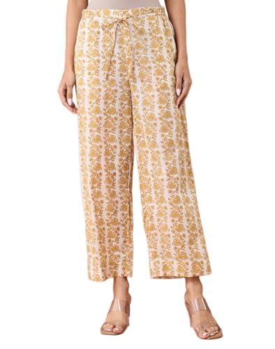 Pantalon ethnique décontracté imprimé main pour un style unique