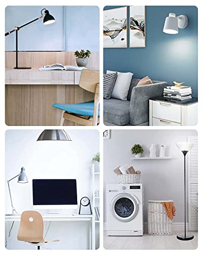 tuare E14 LED Light Bulb, 4W 400 Lumens E14 LED Light Bulb Cool White 6000K, 40W Equivalent SES Small Edison Screw Light Bulbs, CRI 80 Candle Bulb, Non Dimmable - Pack of 6