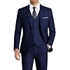 WEEN CHARM Men’s 3-Piece Slim Fit Suit Set-2-Button Blazer,Vest & Pants-Formal Wedding,Prom,Party & Business Tuxedo