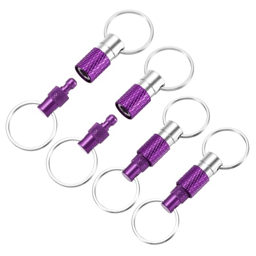 Porte-clés détachable rapide violet pour ne plus perdre vos clés de voiture sur votre ceinture