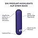 EIS Power-Bullet | Wiederaufladbarer Vibrator | Wasserdicht (IPX7) | 10 Vibrationsprogramme | Stimulation für Frauen | Blau