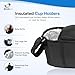 StrollAir - Universal Best Double Parent Stroller Organizer Caddy Insulated Cup Holder Console side-by-side Mountain Buggy TWIN WAY Bob Duallie Baby Jogger City Mini GT – Black