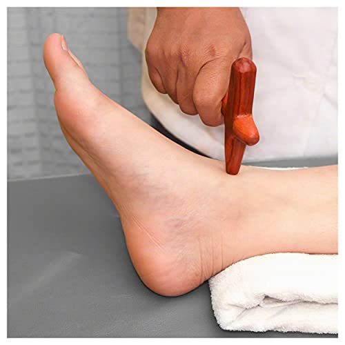 Foto von Asiatisches Wellness.Massagekreuz aus Holz einteilige Massagehilfe, Massagegerät