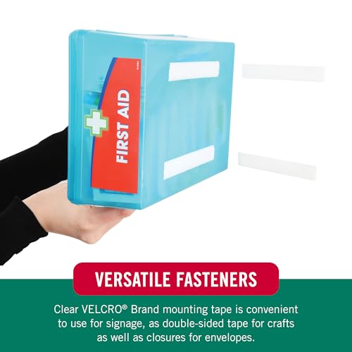 VELCRO - Sticky Back - 15' x 3/4" Tape - Clear