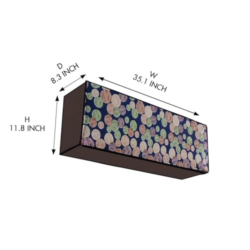 Image of THE LION'S SHARE Air Conditioning Dust Cover Folding Designer Ac Cover for Indoor Split Ac 1.5 ton -TLS-06