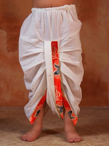 Image of AJ DEZINES Kids Ethnic Wear Pure Cotton Dhoti Kurta Set For Boys