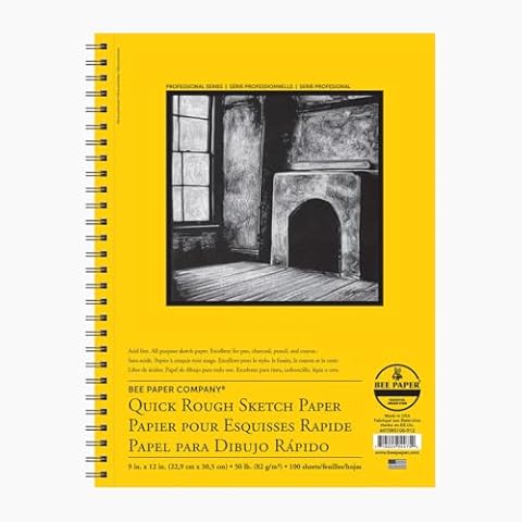 Bee Paper - 8"x 10" Quick Rough Sketch Paper Pad, 100 Sheets Cover