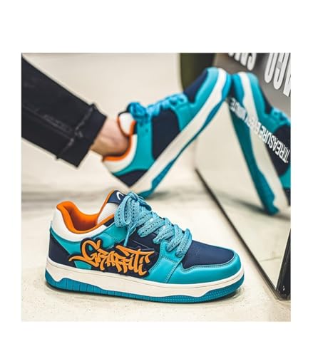 Y2K Retro Inspired Sneakers for Men Thick Sole Lace Up Design for Daily Streetwear Running and Travel Plus Color Block Y2K Style for Men3