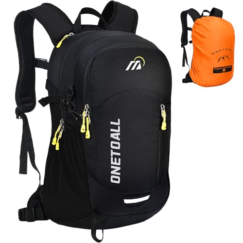 ONETOALL Diebstahlsicherer Wanderrucksack Damen 20L, Leichter Tagesrucksack Herren Klein, Wasserdichter