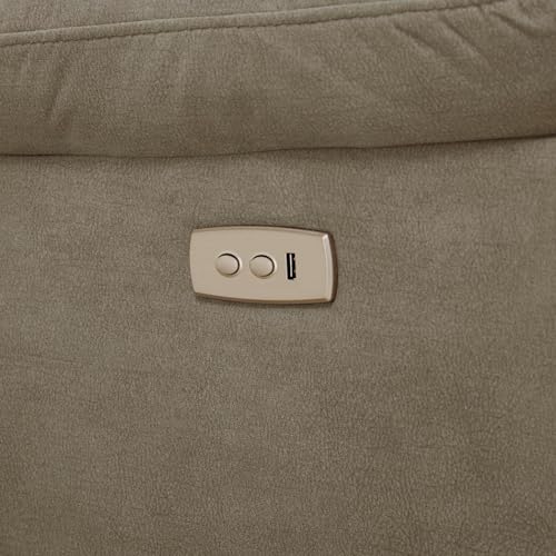 Image of Home Centre | Cairo NXT Fabric 2-Seater Electric Recliner | Recliner Sofa for Living Room | Solid Wood | Beige | 1 Year Warranty