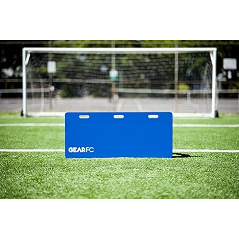 Gear FC Soccer Rebounder Passing Wall 42"x18" - Dual Angle Foldable Training Wall, Rebounder, Passing Wall for use by Elite Players to Improve Passing, Touch, and Ball Skills. (Blue) Cover