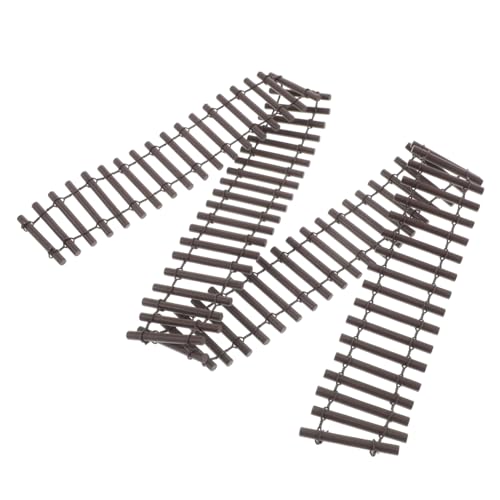 FONDOTIN ミニチュアフェンス 木製ピケットフェンス フェアリーガーデン用 手作りミニ丸太柵 飾り 小型園芸 ドールハウス鉢植え用 切断可能