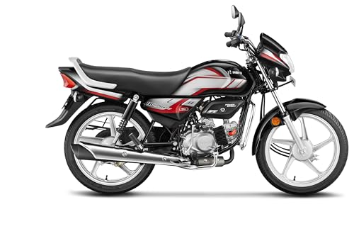 Image of Hero MotoCorp HF Deluxe Drum Self Start Sports Red Black Booking for Ex-Showroom Price