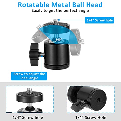 Bilione Webcam Tripod Stand, Adjustable Small Desktop Stand For Webcam, Phone, Camera | Desk Tripod Holder For Logitech Webcam C922 C920S C920 C930E C615 C960 Brio And Other Devices With 1/4" Thread #TOP5