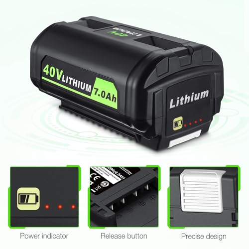 Orhfs 40V 7.0Ah Li-Ion Replacement Battery Compatible With Ryobi 40V Battery And Charger Combo Leaf Blower Cordless Compatibel With Ryobi 40 Volt Battery And Charger For Ryobi 40 Volt Lithium Ion Battery-1 thumb #5