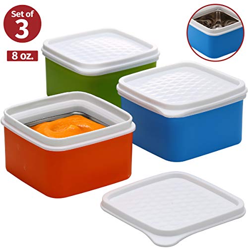 Baby/Toddler/Kids Stainless Steel Insulated Food Storage Container Small Leak Proof Lunch Box- 3