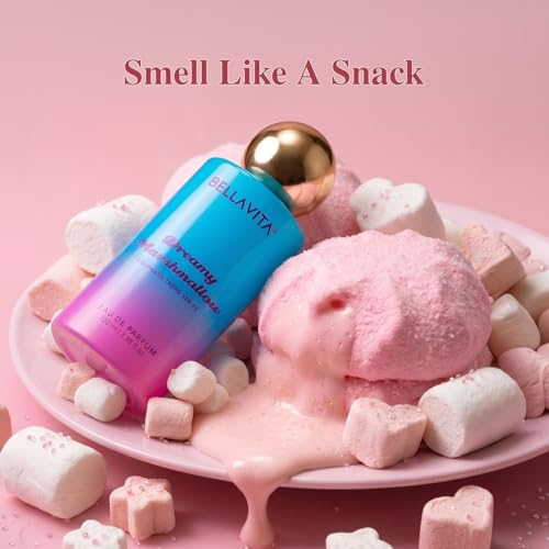 Image of BELLAVITA Dreamy Marshmallow | Long Lasting EDP | 100ml | Perfume for Man | Perfume for Woman | Smells Like a Snack | Marshmallow, Strawberry, Vanilla & Musk | Premium Unisex Gourmand Fragrance