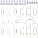 15 Pack Plate Hangers, 3 Sizes Stainless Steel Decorative Plate Hangers Holders with 15 Pieces Wall Hooks, Wall Plate Hangers for 5 to 10 Inch Plates and Arts