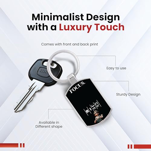 Image of Premium Printed Metal Keychain for Men & Women | High-Definition Artwork Print | Durable Key Ring for Car, Bike, Home & Office Keys | Stylish Decorative Key Holder Gift