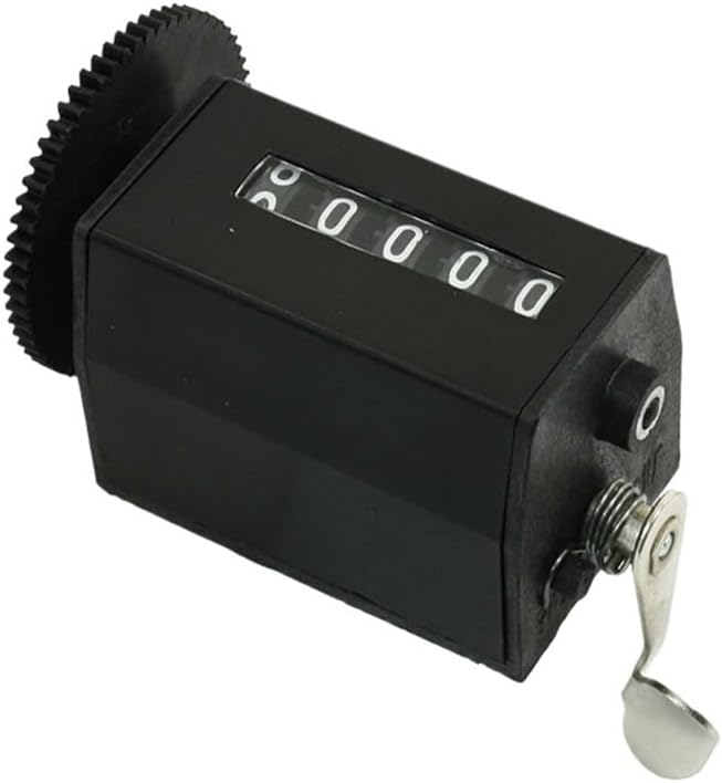 NZ-1 Black Case 0-99999 Resettable Stroke 5-Digit Pull Counter