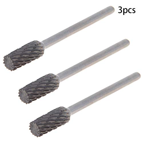 Fresas rotativas Auniwaig 3 piezas 6mm x 3mm acero de aleación miniatura 3
