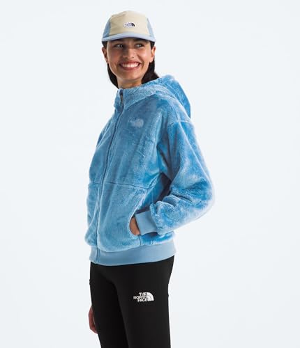 Image of THE NORTH FACE Girls' Osito Full Zip Hoodie | Fleece Hooded Jacket With Hand Pockets & Durable Ribbed Collar