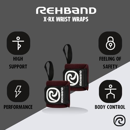 Rehband Wrist Wrap 1 Pair, Wrist Wraps Weightlifting, Training 18 inch, Wrist Wrap, Comfortable & Stabilizing Wrist Supports For Gym - Image 3