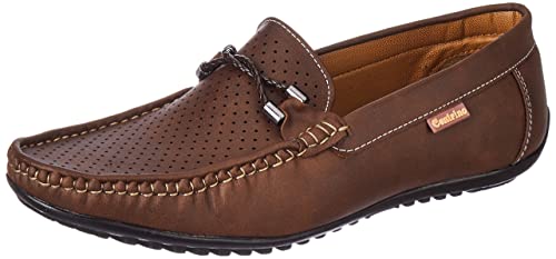 Image of Centrino Men's Loafer Shoes | Loafers for Man Casual Stylish | Slip-On with Soft Cushioned Insole | Lightweight Comfortable Moccasins | Mens Shoes for Office & Business Casual | Hand-Stitched Design (9910)