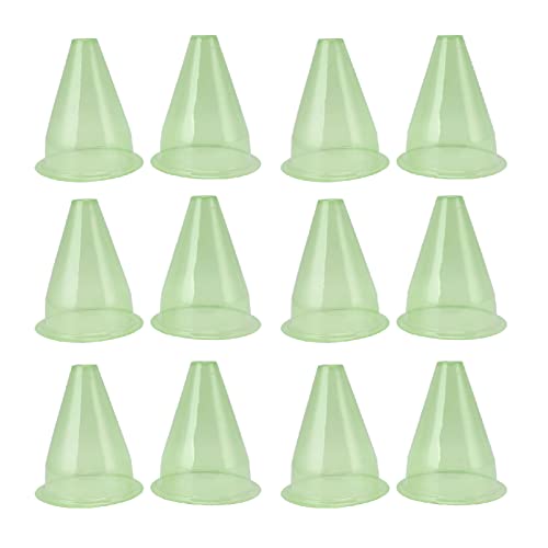 Pilipane Garden Cloches Plastic Multifunctional Plant Covers Protectors Dome Bell Transparent Jar Prevent Birds Frost for Outdoor Gardening PET Material 12Pcs