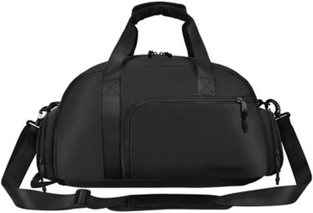 Men's Nylon Sports Fitness Bag Large Capacity Luggage Travel Tote Backpack Multifunctional Shoulder