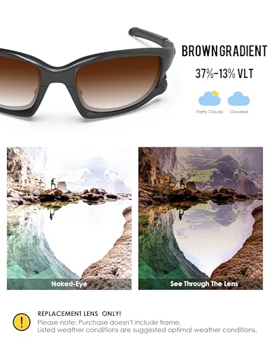 Image of BLAZERBUCK Polarized Replacement Lenses&Sock Kit for Oakley Split Jacket OO9099 Sunglass