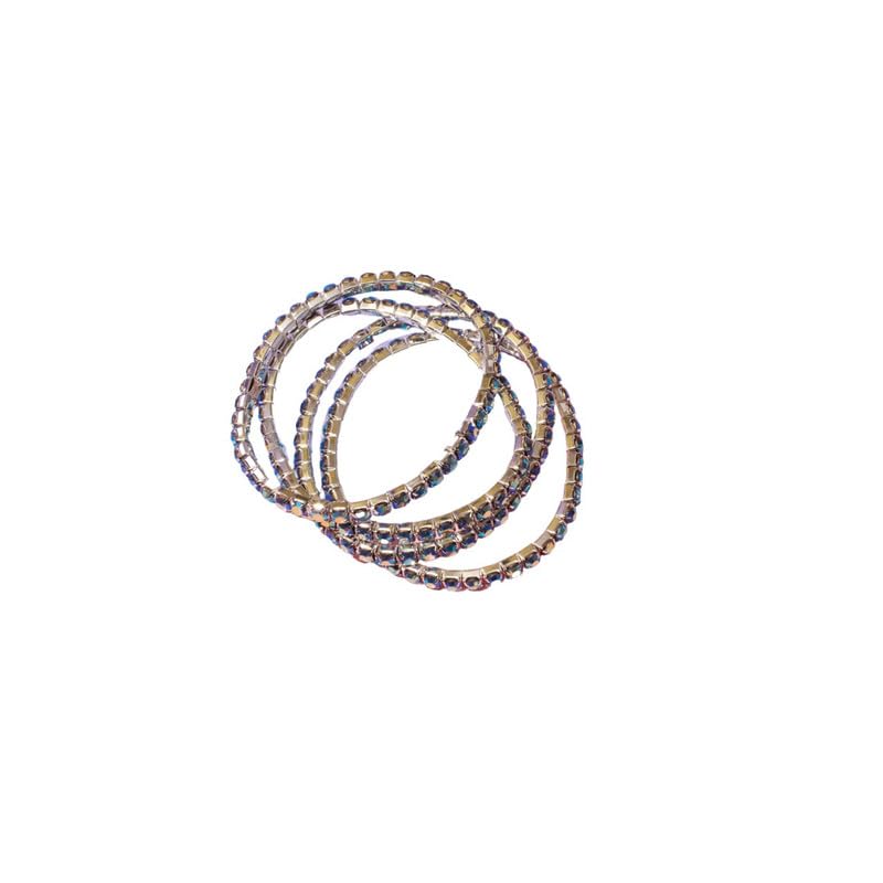 SALTY Fashion HoloVerdant Tennis Bracelet for Women & Girls | Pack of 4 | Wrist Band | Stackable | Adjustable | Fancy | Stylish | Birthday Gift | Aesthetic Jewellery | Accessories for Everyday Wear (B0D3XMSVKQ) Amazon Price History, Amazon Price Tracker