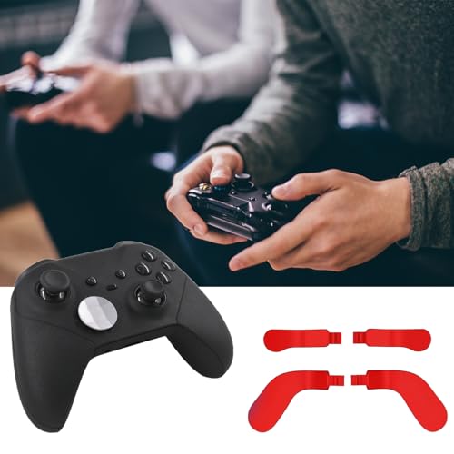 Image of 4 Pcs Elite Control Paddles for Xbox One Elite Controller, Elite Controller Metal Paddles for Xbox One Elite Series 2 /Elite 2 Core Controller, Paddles for Xbox Elite Series 2 Controller(Red)