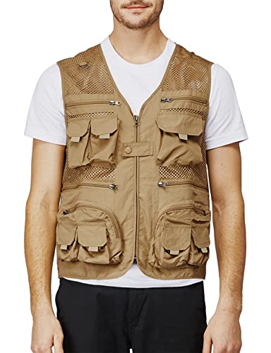 H2H Men's Active Wear Outdoor Vests Work Safari Fishing Travel Utility Summer Vest