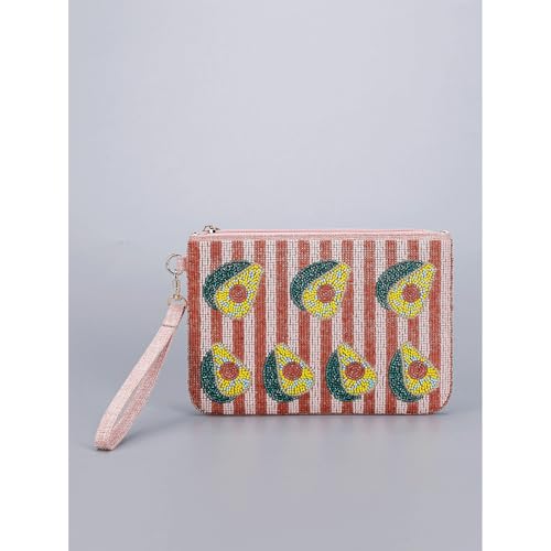 Beaded Purses Alt Patterns Beaded Clutch Purse Lemon Purse Bling Handmade Mni Pouch with Sequin Beads Evening Handbag 20252